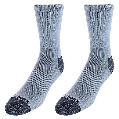Men's Crew Compression Work Socks (2 Pair Pack)