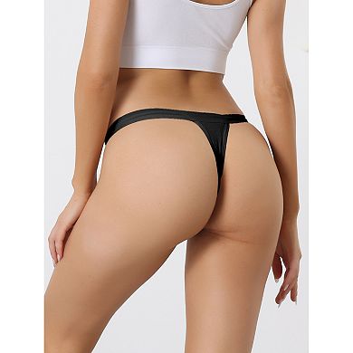Women's Breathable Underwear Leak Proof Stretch Thongs 4 Layers Medium Waist Panties