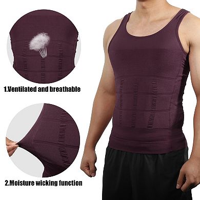 Men Stretch Body Shapewear Slimming Tummy Shaper Underwear Nylon