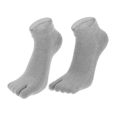 1 Pair Full Finger Two Toe Socks Unisex Non Slip Daily Fit Finger Socks