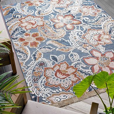 KHL Rugs Lilia Transitional Dark Blue Area Rug