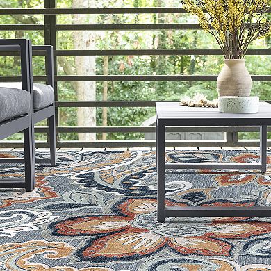 KHL Rugs Lilia Transitional Dark Blue Area Rug