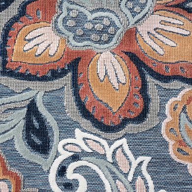 KHL Rugs Lilia Transitional Dark Blue Area Rug