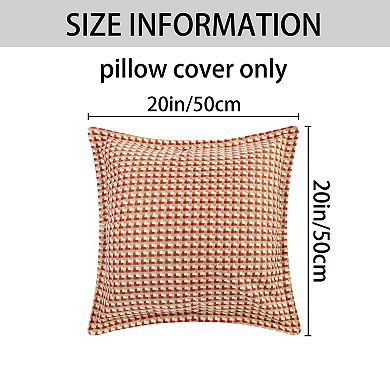 Throw Pillow Covers With Pattern Pillow Cases Retro Cushion For Couch Sofa Home Decor 20" X 20"