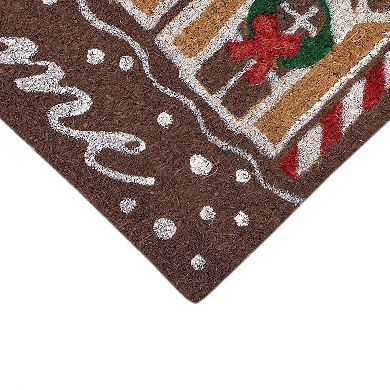 Liora Manne Natura Gingerbread House Welcome Outdoor Mat