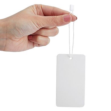 500 Pack Hang Tags With String Attached For Retail, Gift Bags, White, 3.5 X 2 In