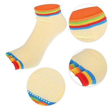 4 Pairs Half Finger Toe Socks Unisex Non Slip Sticky