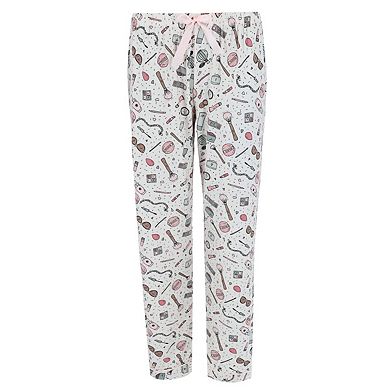 Women's Make Up Print Pajama Set