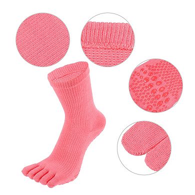 1 Pair Full Finger Five Toe Socks Unisex Non Slip Fit Finger Socks