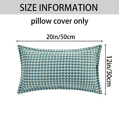Throw Pillow Covers With Pattern Pillow Cases Retro Cushion For Couch Sofa Home Decor 12" X 20"
