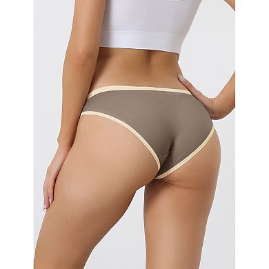 Women's Underwear Low Waist Stretch Briefs Soft Underpants Ladies Hi-cut Panties