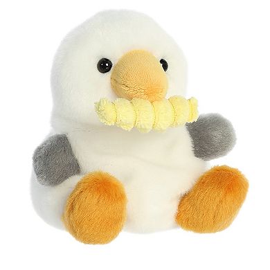 Aurora Mini White Palm Pals 5" Buoy Seagull With Fry Adorable Stuffed Animal