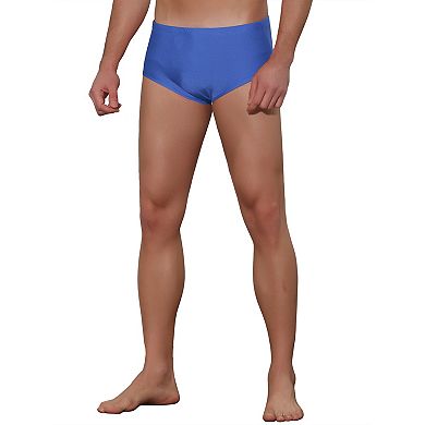 Men's Solid Color Elastic Stretch Beach Pool Swim Briefs