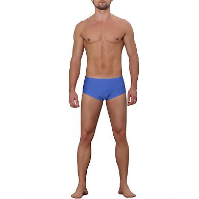 Men's Solid Color Elastic Stretch Beach Pool Swim Briefs