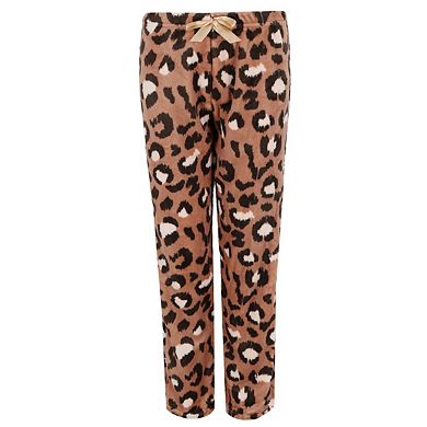 Women's Leopard Print Pajama Set With Socks