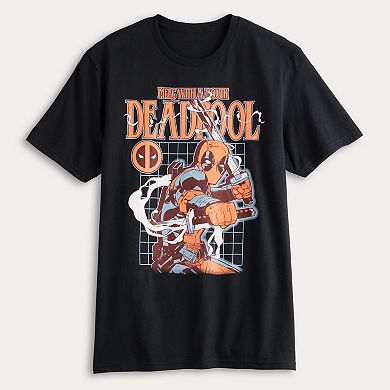 Men's Marvel Deadpool Grid Graphic Tee