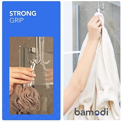Shower Hook - Lightweight Bathroom Hooks For Shower Screen - Use As Towel Hanger Or Bathroom Holder