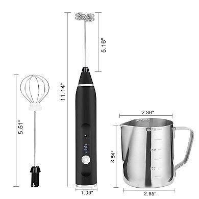 Usb Electric Milk Coffee Frother Set