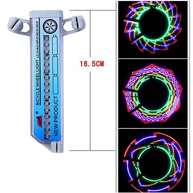 Colorful Rainbow 32 Led Wheel Signal Lights For Cycling Bikes