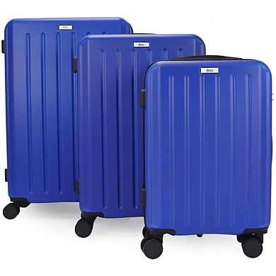 Mirage Noble Abs Hard Shell Lightweight 360 Dual Spinning Wheels Combo Lock 3 Piece Luggage Set