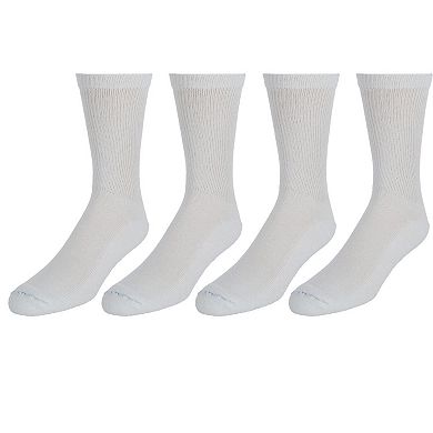 Men's Big And Tall Diabetic Circulatory Crew Socks (4 Pair Pack)