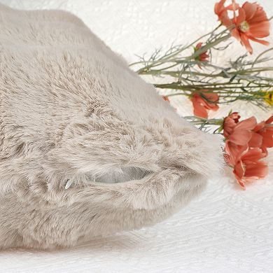 1 Pc Faux Fur Cozy Decorative Throw Pillow Case Luxury Soft Modern Plush Pillowcase 12"x20"
