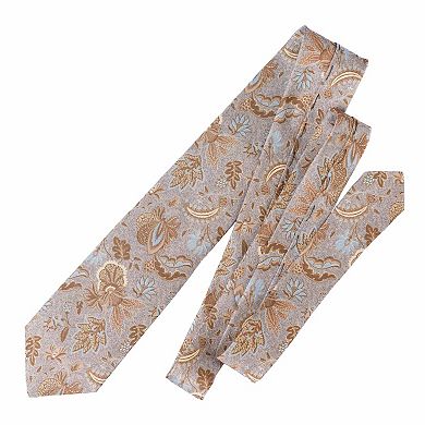 Medici - Extra Long Printed Silk Tie For Men