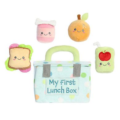 Ebba Small Multicolor Baby Talk 8.5" My First Lunchbox Engaging Baby Stuffed Animal