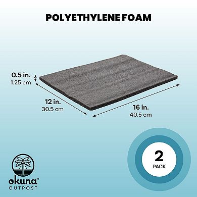 2-pack Packing Foam Sheets, Polyethylene Cushioning Moving Insert Pads 16x12x0.5