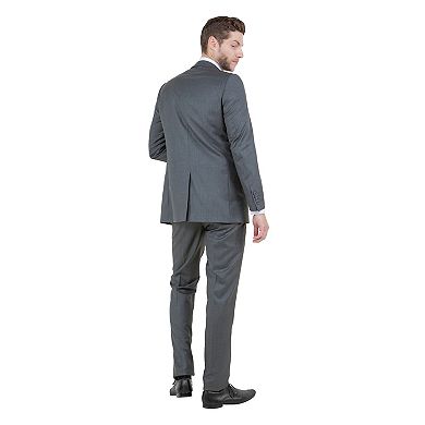 Men's 2pc Sharkskin Suit Slim-fit