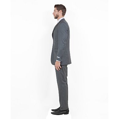 Men's 2pc Sharkskin Suit Slim-fit