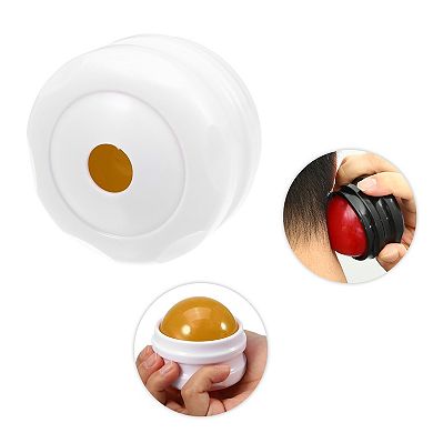 Manual Massage Roller Ball Body Massage Tool Stress Ease Polypropylene Artificial Resin White Base
