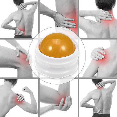 Manual Massage Roller Ball Body Massage Tool Stress Ease Polypropylene Artificial Resin White Base