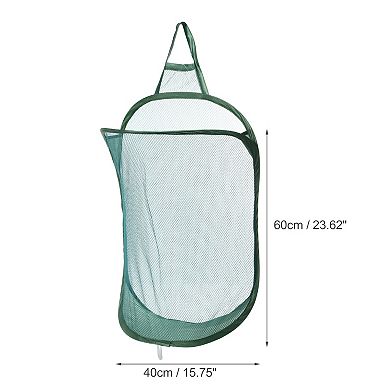 1 Pcs 48l Wall-mounted Folding Laundry Basket Hamper Basket For Bathroom 15.75"x7.87"x23.62"