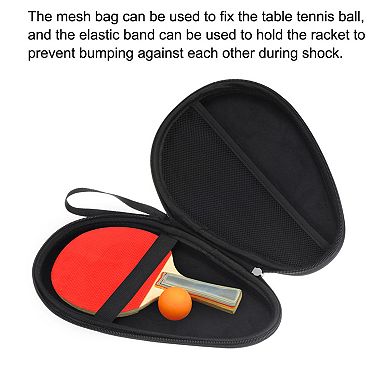 Table Tennis Racket Case Ping-pong Paddle Case Hard Cover Container Bag Gourd Shape