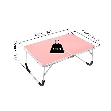 Foldable Laptop Table Portable Picnic Bed Tables Snacks Reading Desks