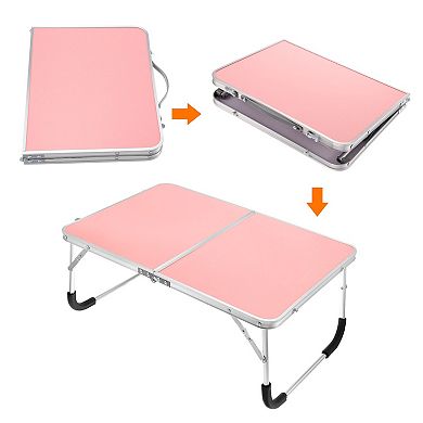 Foldable Laptop Table Portable Picnic Bed Tables Snacks Reading Desks