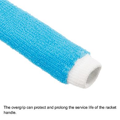 Anti Skid Sweatband Nylon Badminton Racket Towel Grip Tennis Racquet Overgrip, 6 Pack