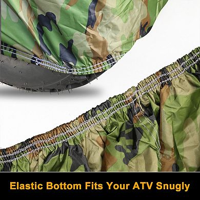 Camouflage Atv Cover Waterproof Outdoor Sun Rain Resistant Protective
