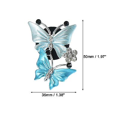 Car Butterfly Shape Clips For Air Conditioner Outlet Vent Decorations Clip 2 Pcs