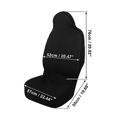 Front Seat Covers Protector Polyester Seat Cover Protector Pads For Car Truck Suv Black