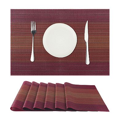 Placemats Set Of 6 Vinyl Place Mats For Dining Table