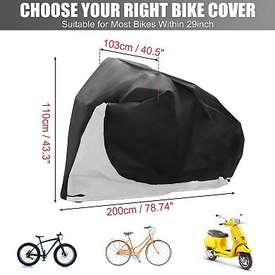 1 Set Bike Cover Outdoor Waterproof Bicycle Cover Sun Dust Bike Covers For 2 Bike