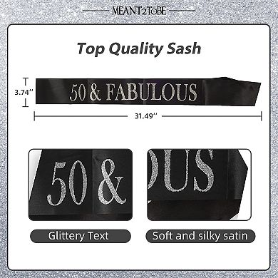 50th Birthday Sash And Tiara For Women