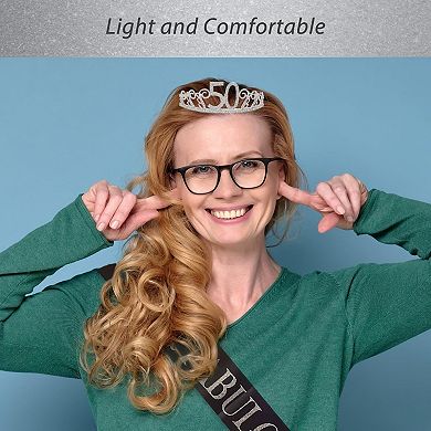 50th Birthday Sash And Tiara For Women