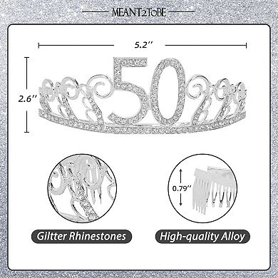 50th Birthday Sash And Tiara For Women