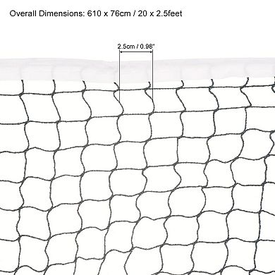 20x2.5 Feet Portable Badminton Net Badminton Court Netting Replacement 2 Pack