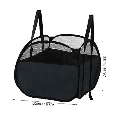 1 Pcs 90l Folding Laundry Basket Breathable Hamper Basket For Bathroom