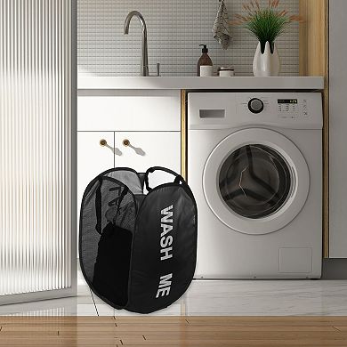 1 Pcs 75l Folding Laundry Basket Durable Folding Laundry Hamper 14.17"x14.17"x22.83"