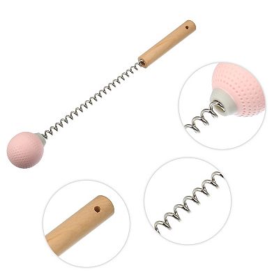 Handheld Neck Massager With Single Trigger Point For Neck Shoulder Muscle Pain Ease Wood Spring Tpr